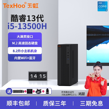 酷睿13代i5-13500H台式9L小机箱主机监控医疗全套电脑台式机整机