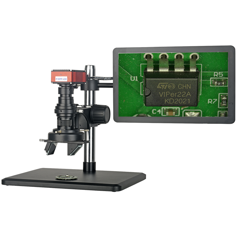 包邮2D/3D电子显微镜镜头12X-136X连续变倍三维立体镜头360°旋转