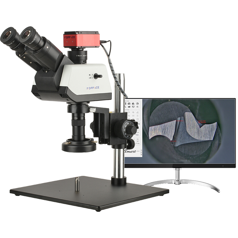 包邮 27X-174X三目测量显微镜 4K高清相机 0.7X-4.5X连续变焦镜头