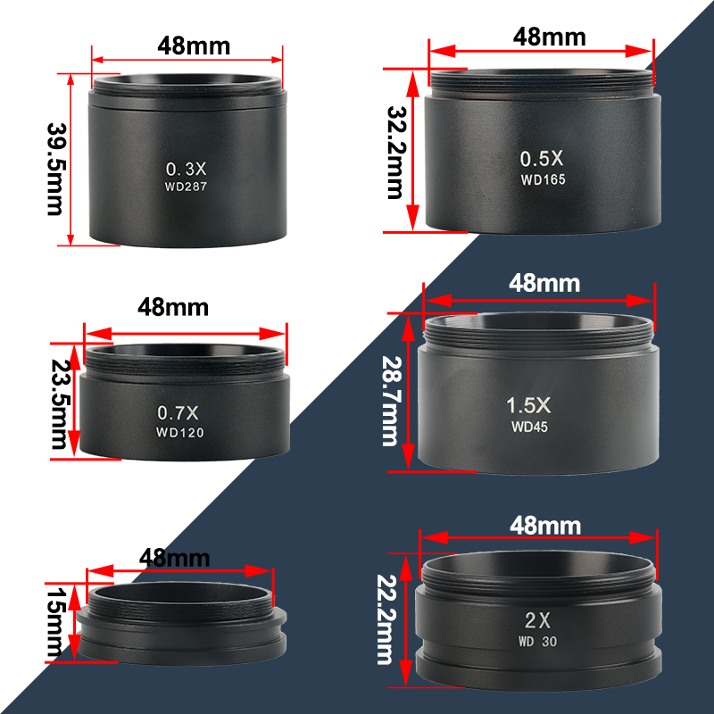 0.3/0.5/0.7/2X/1X显微镜物镜
