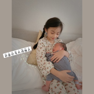 2020FW 会呼吸 女童有机棉睡衣套装 棉质家居服 BBW潼家