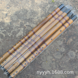 横笛 横吹竹笛乐器 学生初学入门笛子 六孔横笛F调