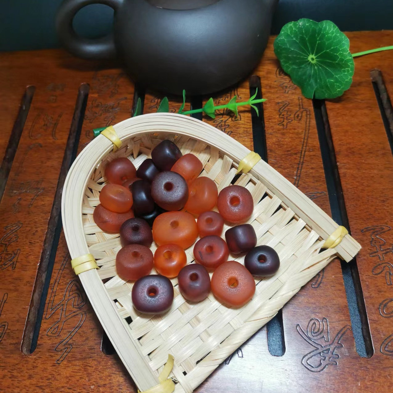天然老琥珀西亚老蜜蜡饼子对珠散珠腰珠顶珠星月菩提金刚配珠串珠