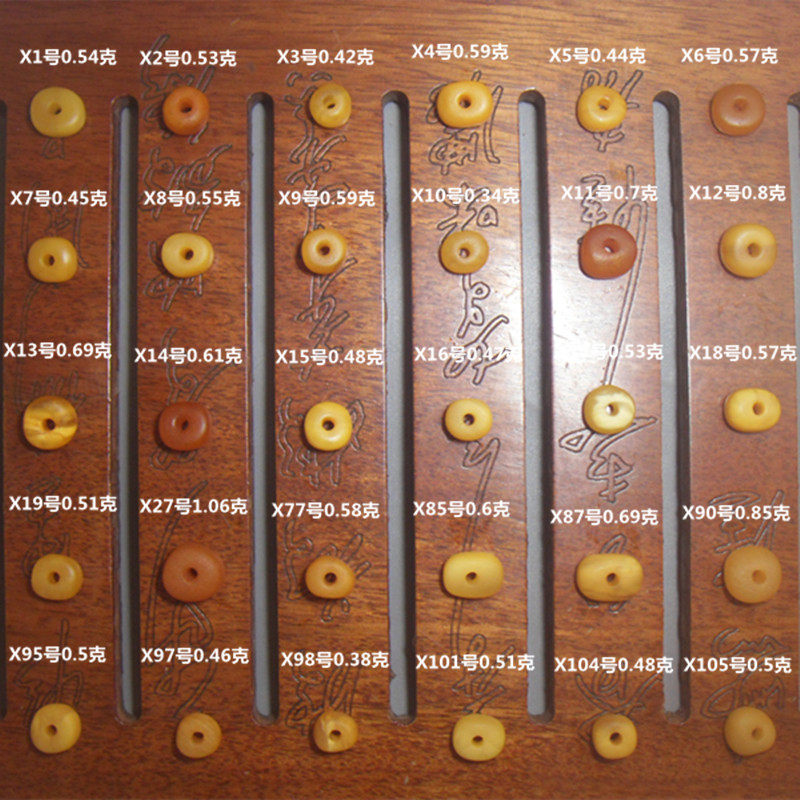 天然西亚琥珀蜜蜡鸡油黄小饼子墩子挂坠吊坠耳环戒指配饰配珠