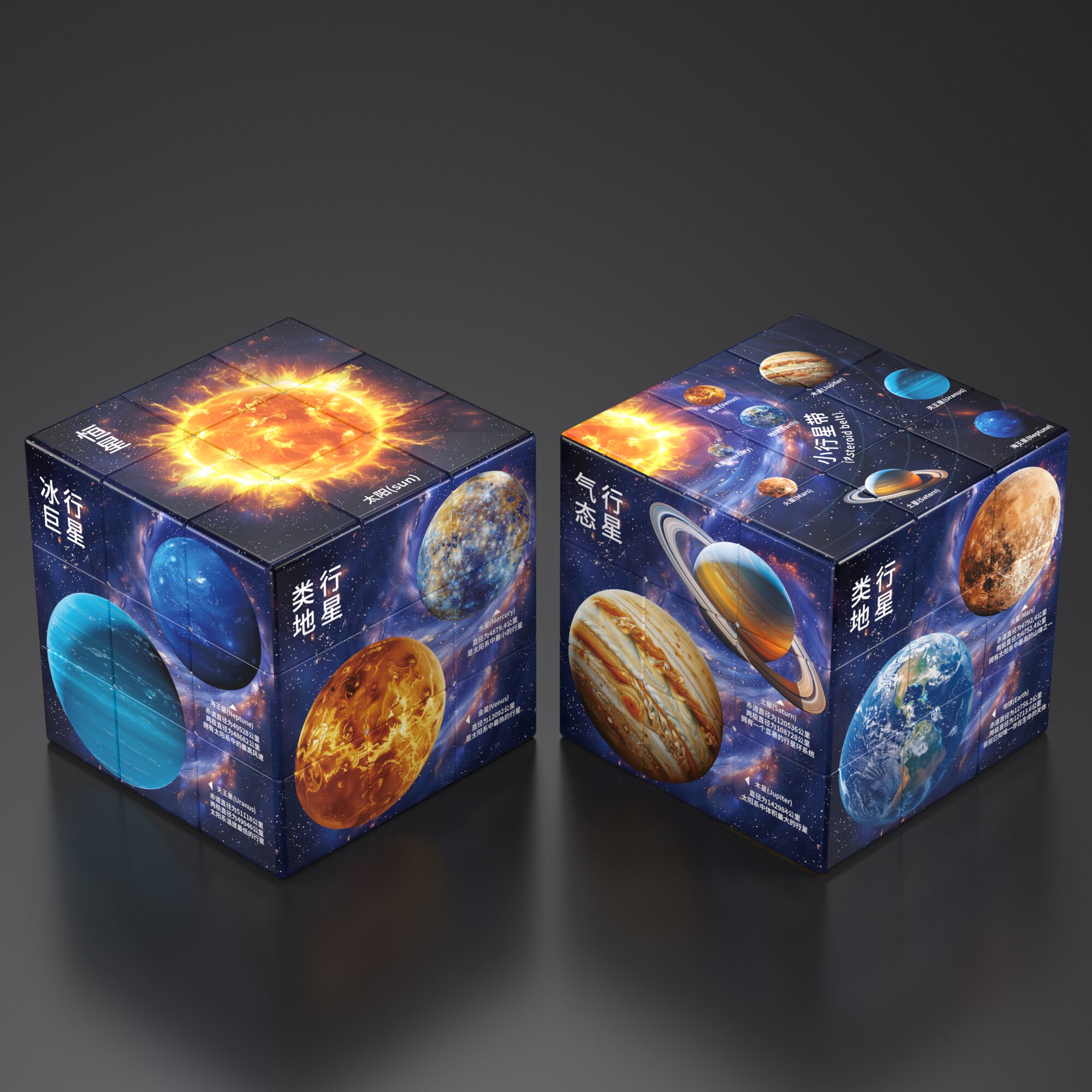 星空梦幻炫彩鬼魔系列魔方定制塑料无限星辰大海儿童学生益智玩具