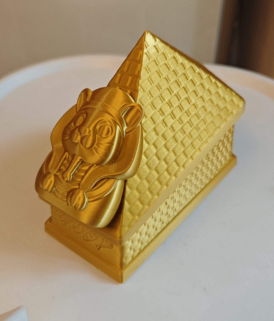 宠物棺材骨灰盒金字塔仓鼠法老安息屋爬宠去世小动物收纳盒摆件