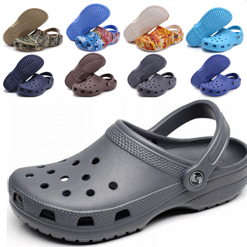 2024夏季洞洞鞋男女休闲鞋沙滩鞋厚底防滑凉拖鞋情侣款大码46 47,流行男鞋,洞洞鞋,淘宝优惠券,粉丝福利购,淘宝优惠卷