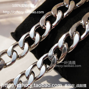 手工DIY包带配件 银色 12mm/1.2CM宽 精致韩国扁链.包包装饰链条