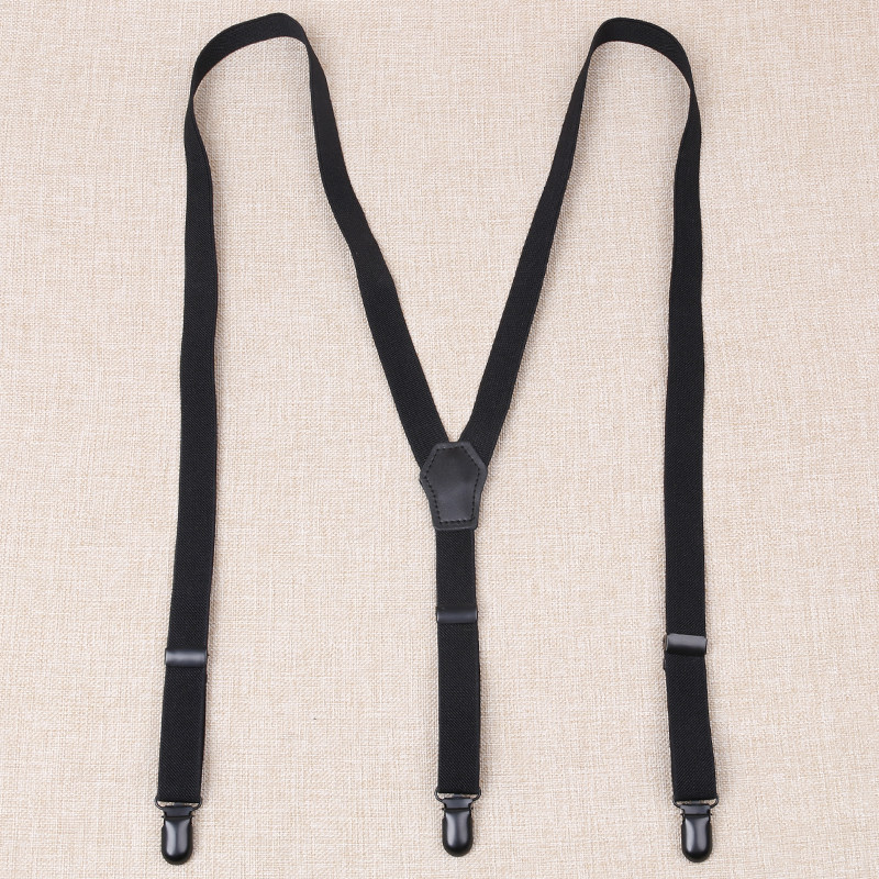 时尚背带夹带 女 潮人裤子装饰吊带百搭肩带弹力背带夹 男光面