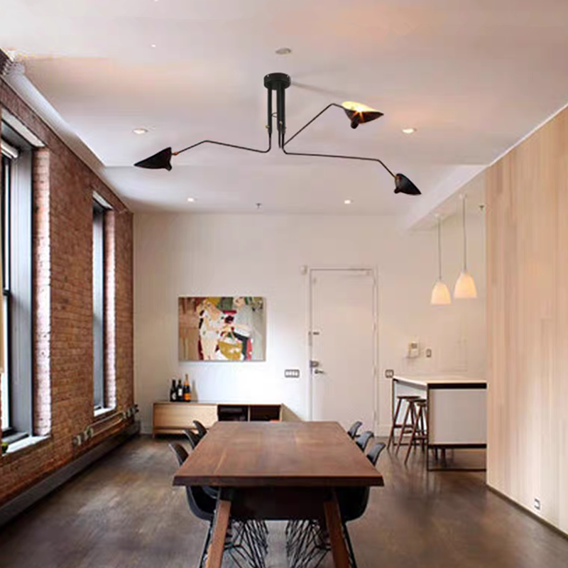 中古法式SergeMouille北欧客厅吊灯张牙舞爪餐厅主灯设计师鸭嘴灯,家装灯饰光源,客厅吸顶灯,淘宝优惠券,粉丝福利购,淘宝优惠卷