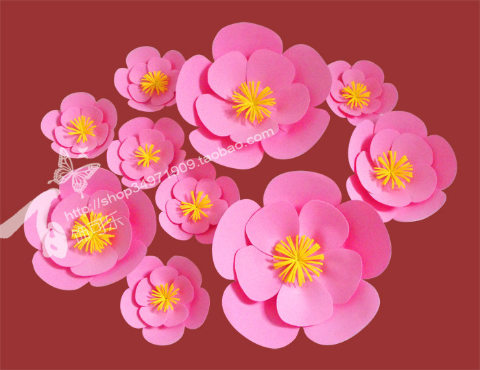 Window display Wedding celebration Studio background Activities decoration Stage props large Foam Flower Plum blossom M009in the Festive supplies/Gift , Wedding Themes/Props , Wedding silk flower  category - from Buy2taobao.com to provide professional Taobao agent buy service