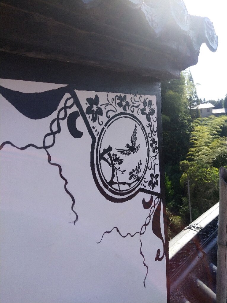 爱涂墙面图案外墙涂料印花镂印徽派建筑装饰图案古建边角镂空模具