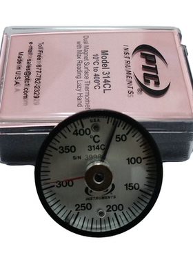 美国PTC表面温度计314CL锅炉模具磁吸式温度表10-400度