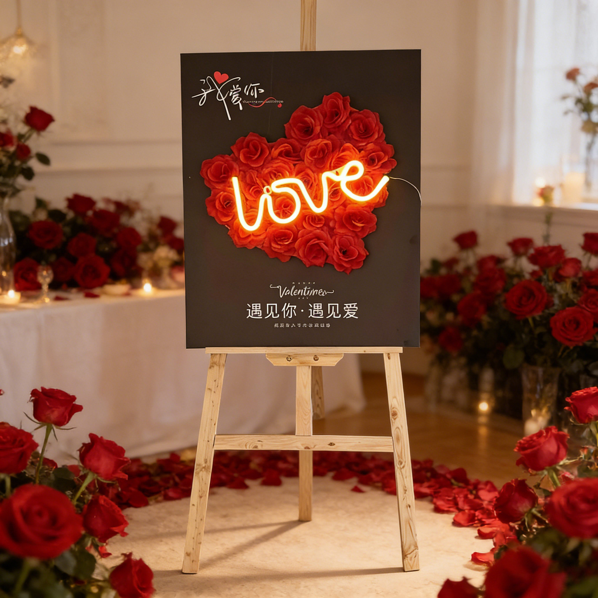 情人节氛围感布置装饰商场珠宝金店立体插花朵迎宾KT板立牌摆件,节庆用品/礼品,装扮布置套餐,淘宝优惠券,粉丝福利购,淘宝优惠卷