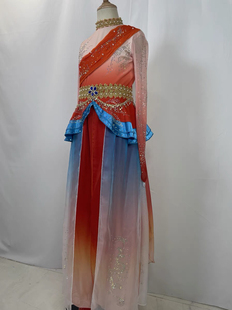 新款古典舞敦煌飞天引幻妙音演出服舞蹈服装艺考女演出服独舞定制