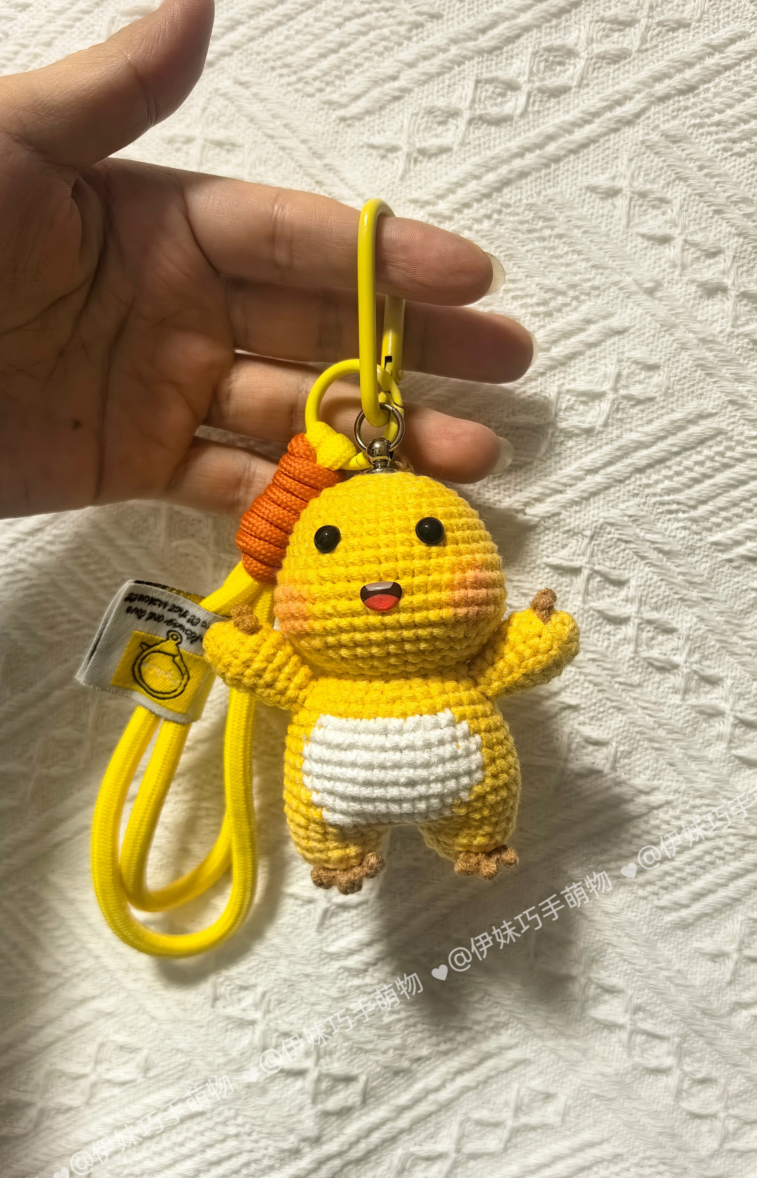[成品发货]手工钩织小奶龙挂件钥匙扣可爱卡通玩偶包包挂件