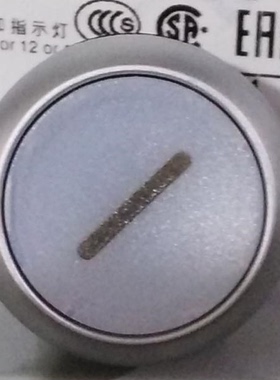 伊顿穆勒M22-DL-W-X1 EATON带灯平齐弹簧复位 按钮头白色一横全新