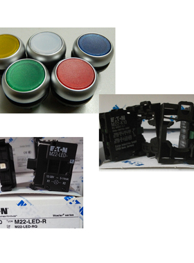 EATON伊顿穆勒M22-DL-R/K10/LED红色带灯自复位按钮带灯按钮