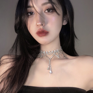 项链女轻奢小众高级感2025新款 潮颈链新娘婚纱礼服锁骨链生日项圈