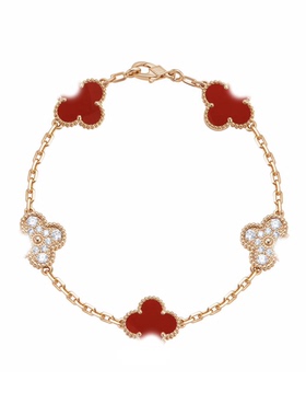 chuchuacc 2025新款四叶草五花手链女轻奢小众设计感高级精致手饰