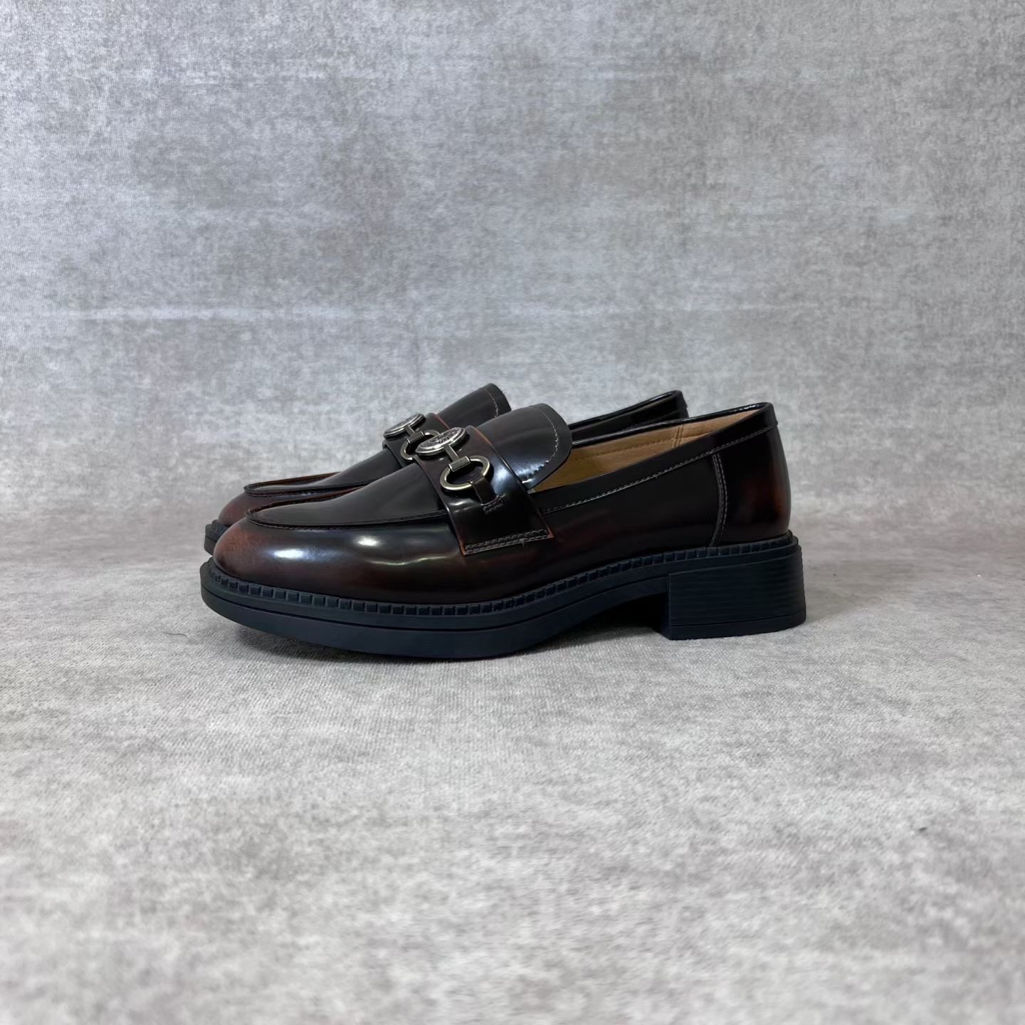 不退换 34/35 真皮小皮鞋女中跟乐福鞋日系学生学院风jk制服鞋,女鞋,乐福鞋（豆豆鞋）,淘宝优惠券,粉丝福利购,淘宝优惠卷