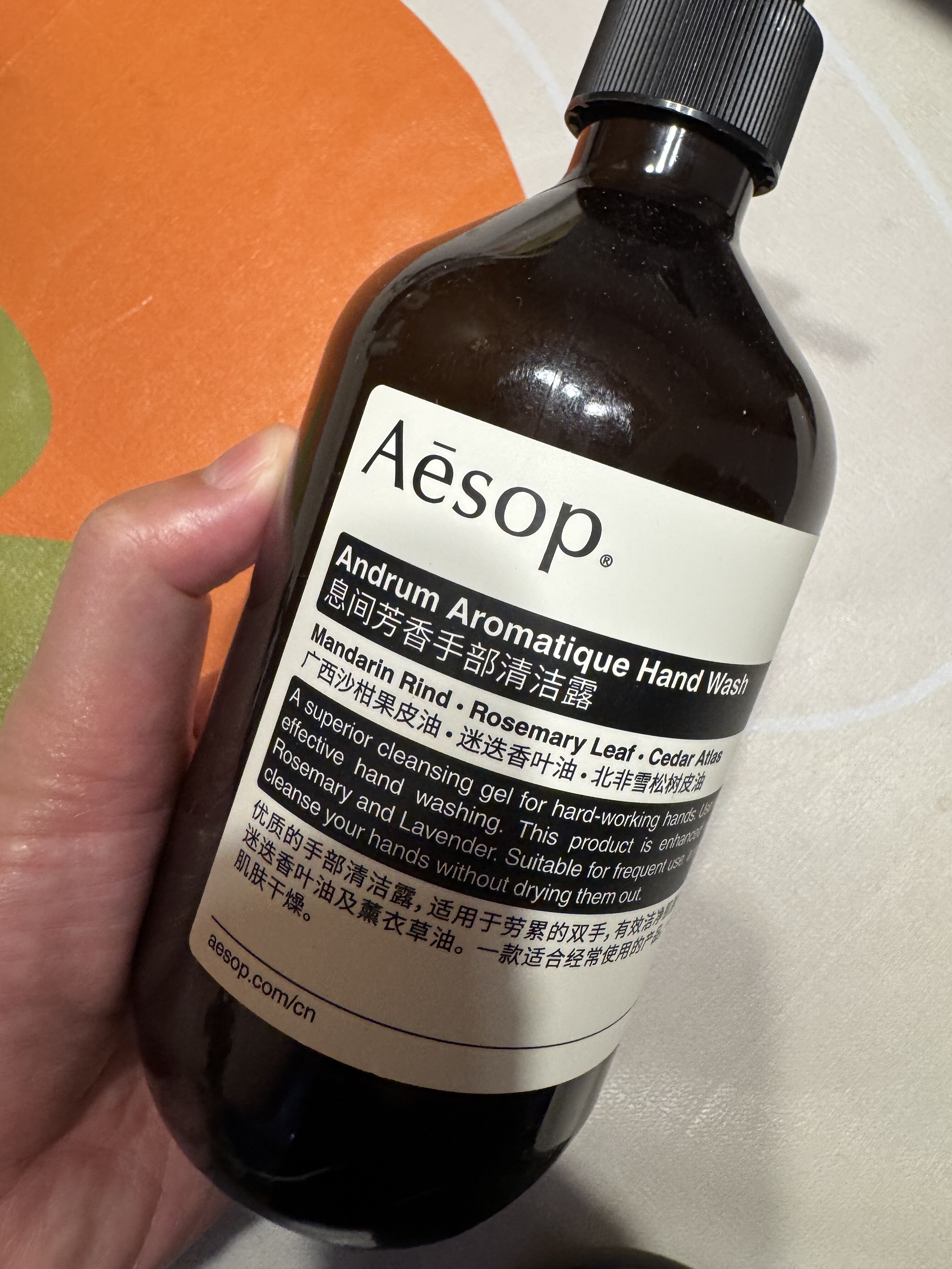 伊索息间芳香手部清洁露500ml 泡沫洗手液 非干洗 日期28.2