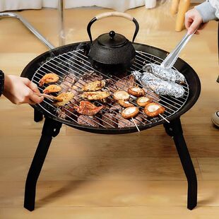 农村老式烤火盆大号围炉煮茶烤火炉火盆木炭炉取暖室外烤茶套装碳