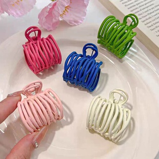 2026时尚彩色多多巴胺高马尾抓夹女后脑勺头发固定头饰小众简约