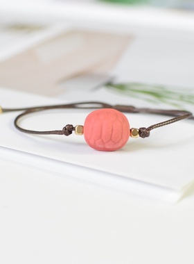 2026时尚新款小众设计小乌龟壳陶瓷手链富甲天下龟背卡通可爱情侣