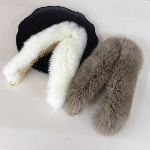 2026时尚秋冬气质感大号獭兔毛香蕉夹毛绒绒氛围感马尾竖夹抓夹