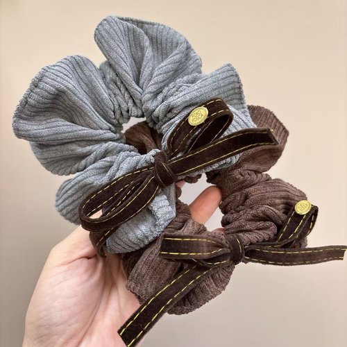 2026时尚法式丝绒蝴蝶结大肠发圈女感超大丸子头扎头发圈洋气时尚