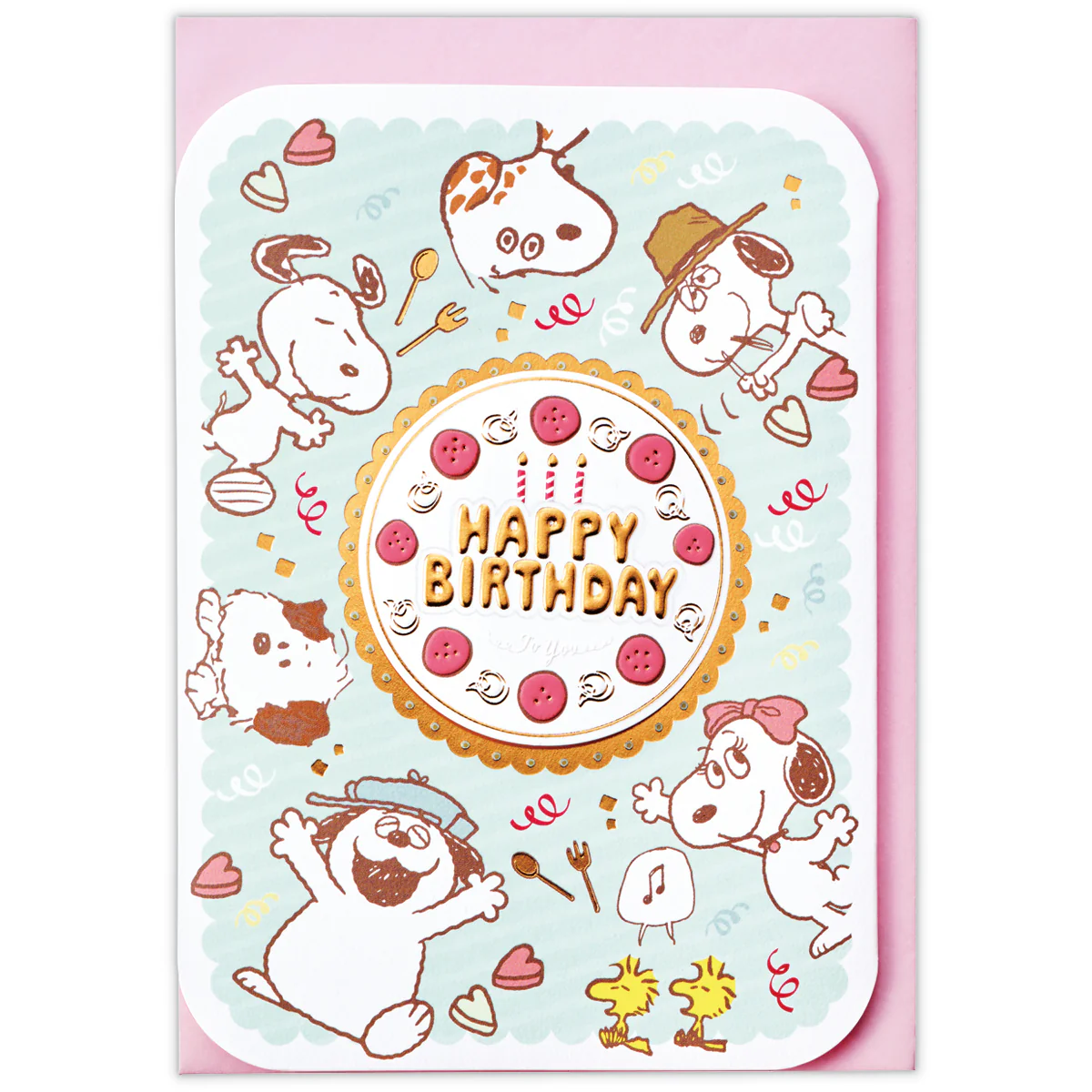 日本史努比立体生日贺卡