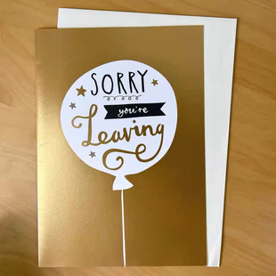 Hallmark贺曼贺卡A4大卡生日感谢离别再见新年集体祝福送老师