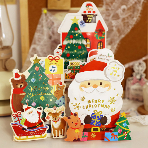 日本音乐圣诞节平安夜贺卡