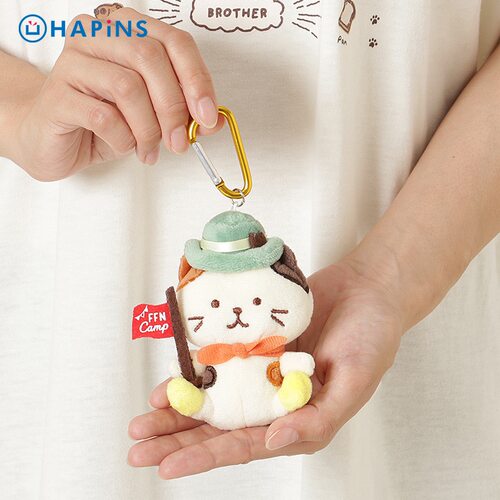 日本HAPiNS可爱露营猫咪挂件