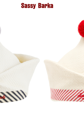 Sassy Barka设计师款不对称折纸小船绒球无檐帽限量男女可爱原创