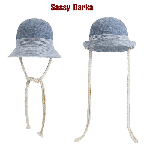 草帽SassyBarka圆顶系带透气春夏