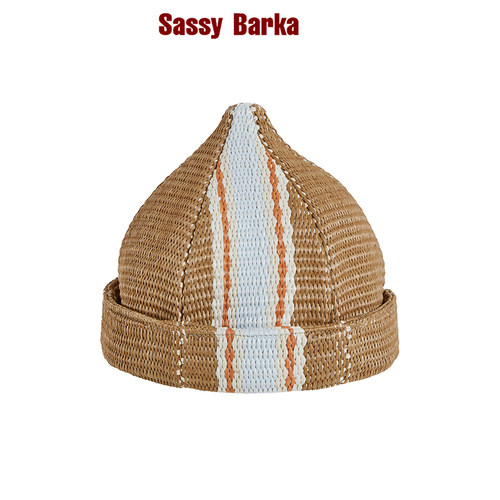 SassyBarka尖顶草编帽子潮奢春夏