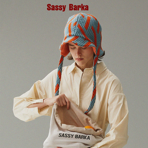 系带帽子SassyBarka设计师款限量