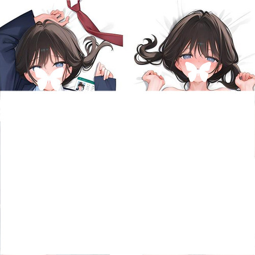 制服控 mignon妹シロ 七海动漫二次元长形等身抱枕人型抱枕套