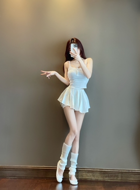 思瑞 芭蕾少女百褶裙 三色透气舒适优雅气质显瘦日常休闲运动裙裤