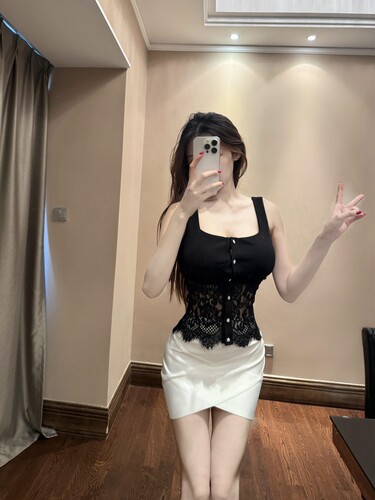 思瑞高克重蕾丝背心吊带