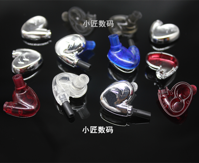 双动圈双单元 8mm7mm 电镀透明入耳式耳机外壳耳机壳 diy耳机配件