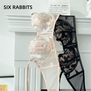 六只法式性感蕾丝大胸显小文胸