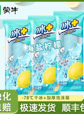 蒙牛冰+雪糕海盐柠檬柿柿皆橙蓝莓酸奶芒果雪泥绚彩冰淇淋