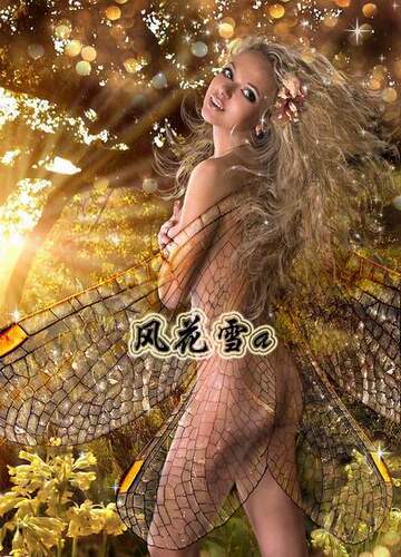 超清晰彩色十字绣重绘图纸/源文件  性感精灵