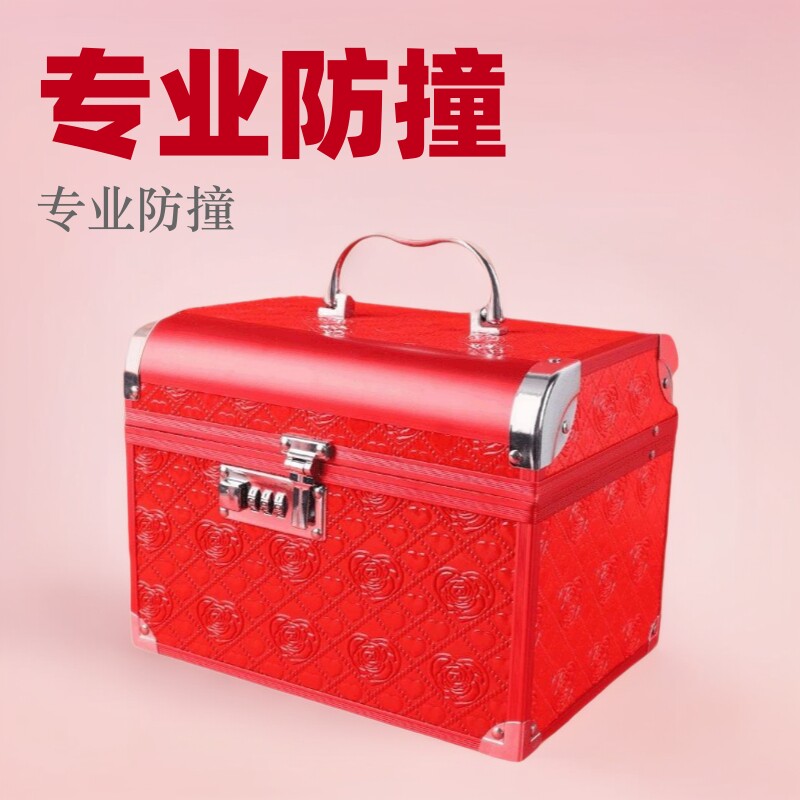礼金箱彩礼钱礼金盒订婚聘礼结婚密码盒子简易收拾高档小巧首饰盒
