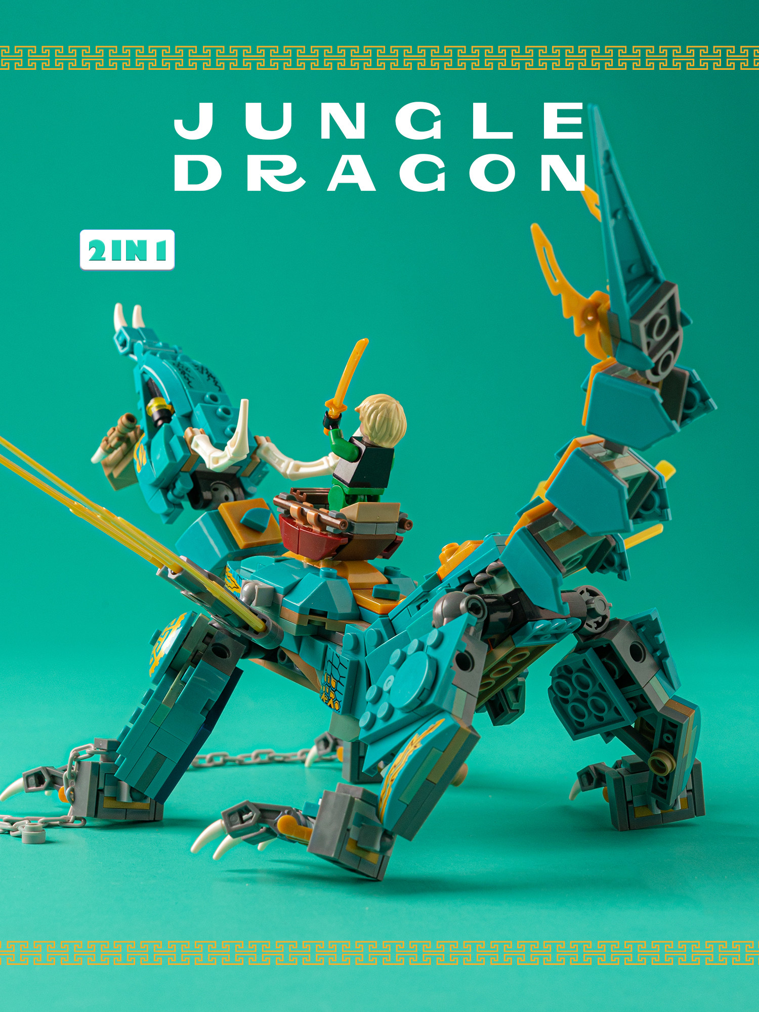 中国拼插幻影忍者第11季人仔蛇怪机甲神龙拼装积木男孩劳埃德玩具