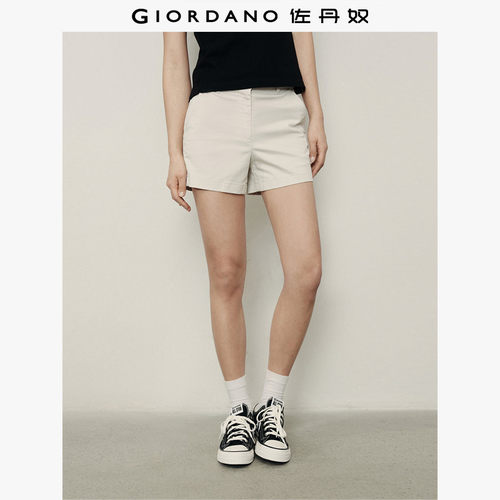 自然腰短裤休闲裤Giordano自然腰