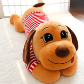 毛绒玩具抱抱狗睡觉抱枕公仔长条枕大号布娃娃可爱玩偶女生日礼物